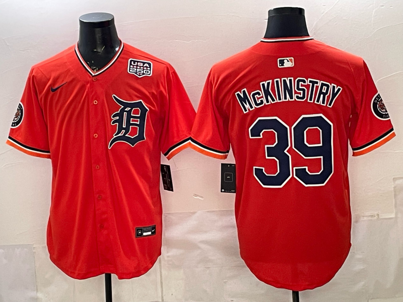 Men Detroit Tigers #39 McKinstry orange Nike 2026 MLB Jersey 0410004